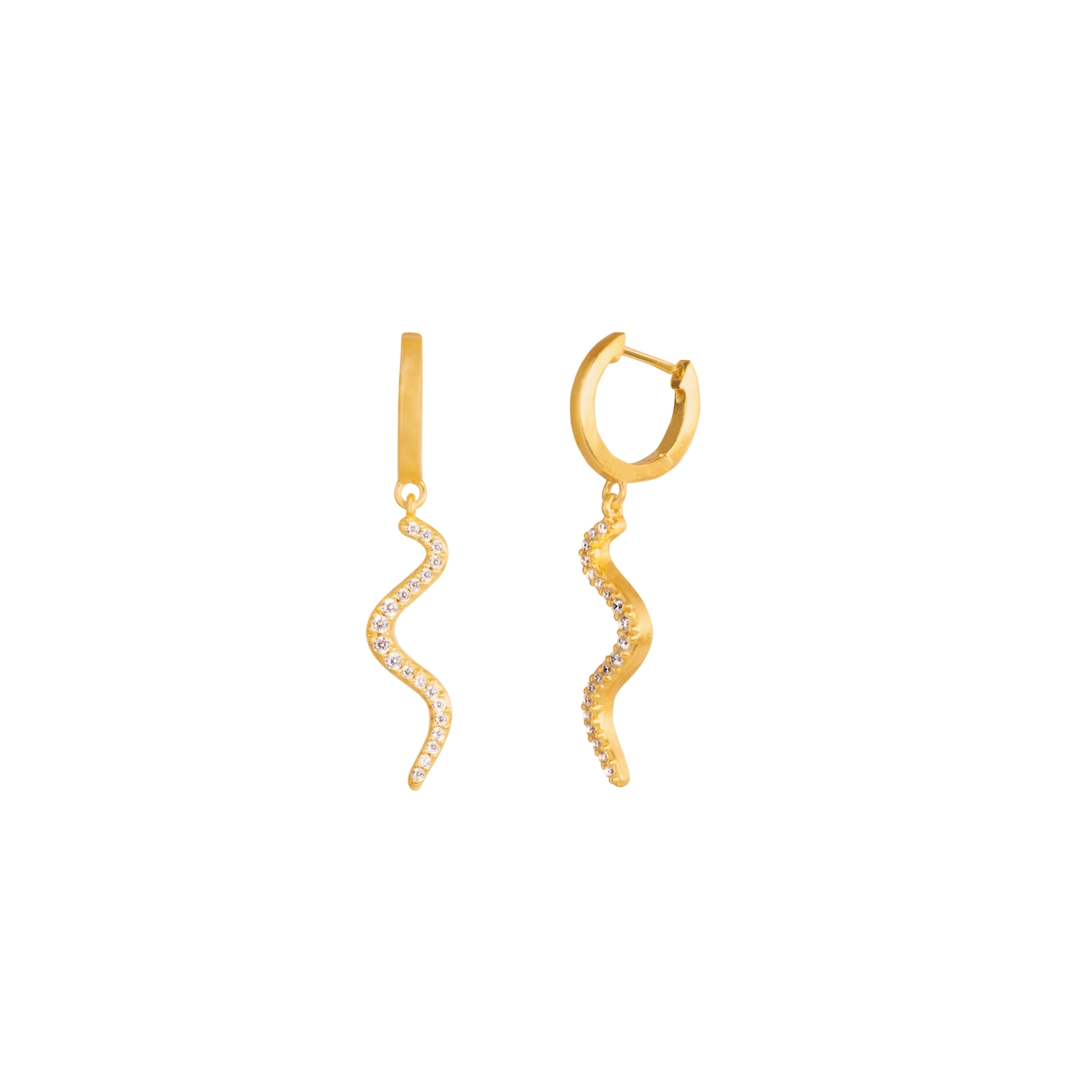 Wave Sparkle Hoops Mini