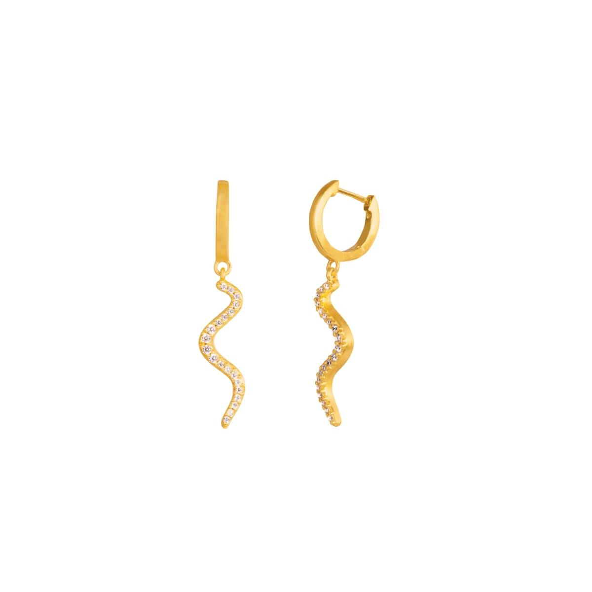 Wave Sparkle Hoops Mini