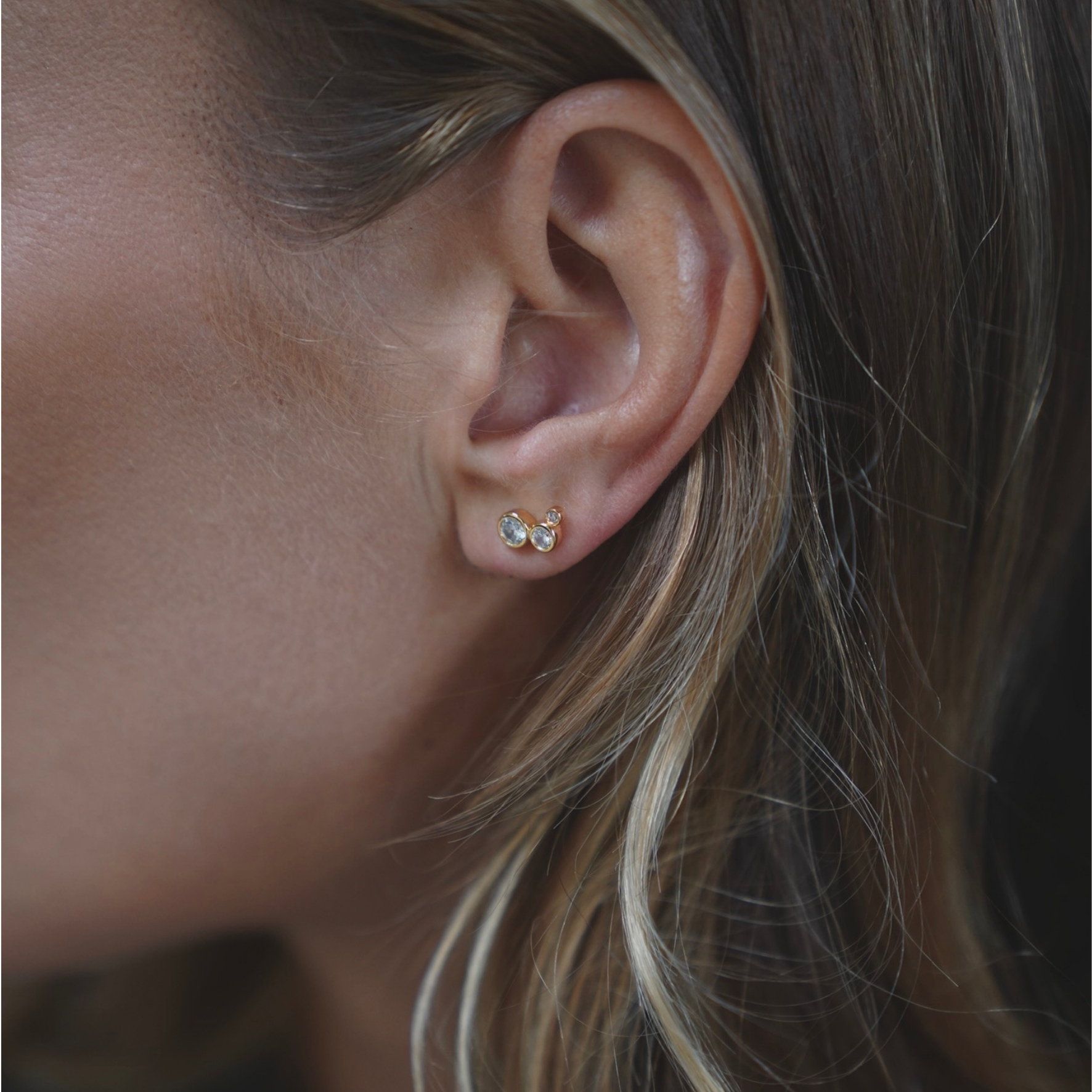 Magnolia Crossaint Earrings