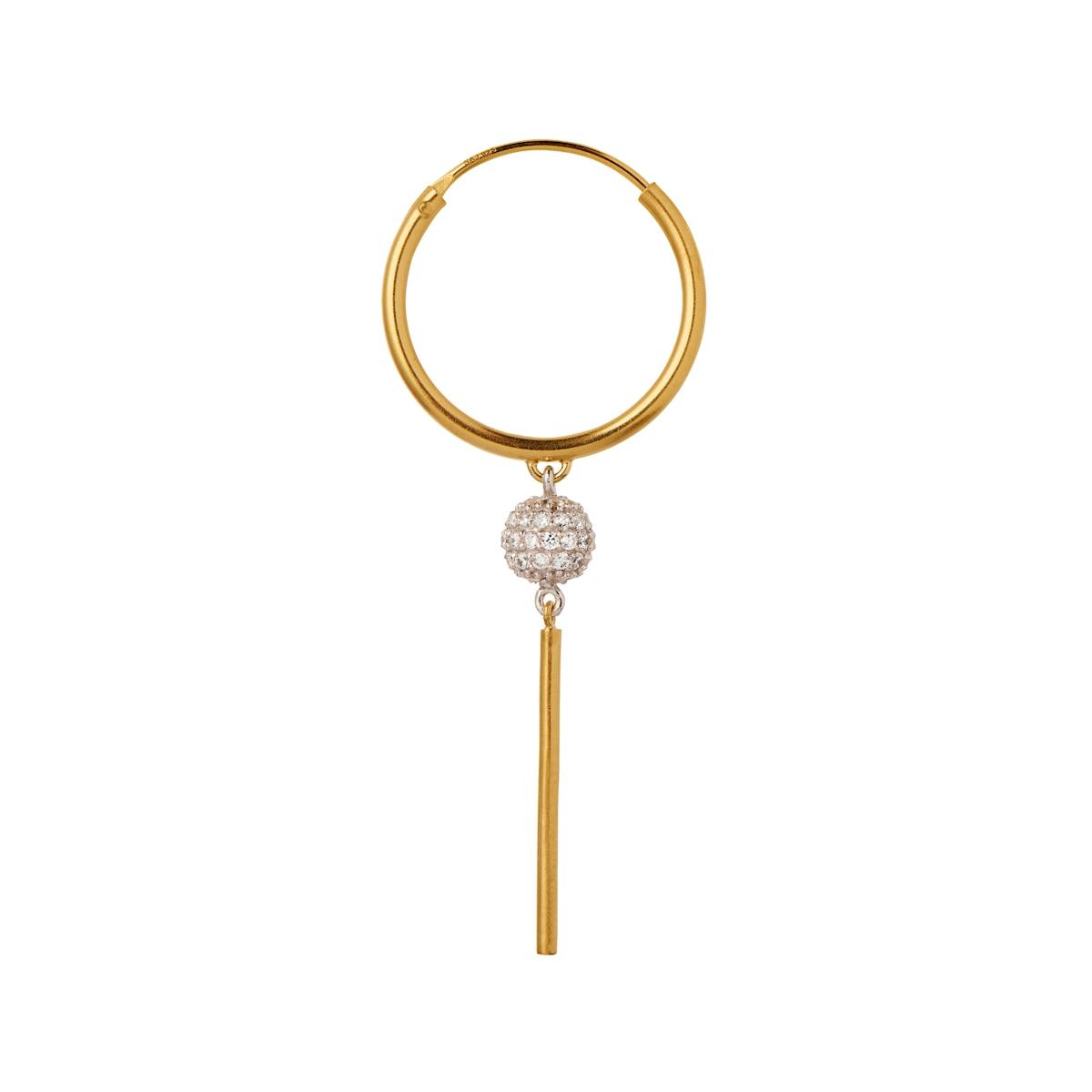 Vintage Disco Ball Earring - Single