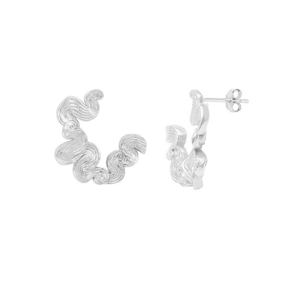 Audrey Grande Earrings - Silberfarbe