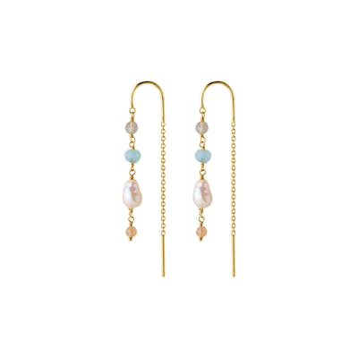 Pernille Corydon — Mellow Blue Earchains Pernille Corydon Mellow Blue Earchains — Earrings