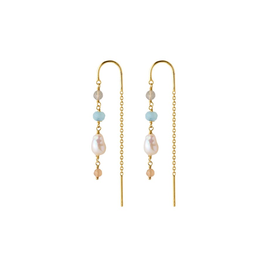 Pernille Corydon — Mellow Blue Earchains Pernille Corydon Mellow Blue Earchains — Earrings