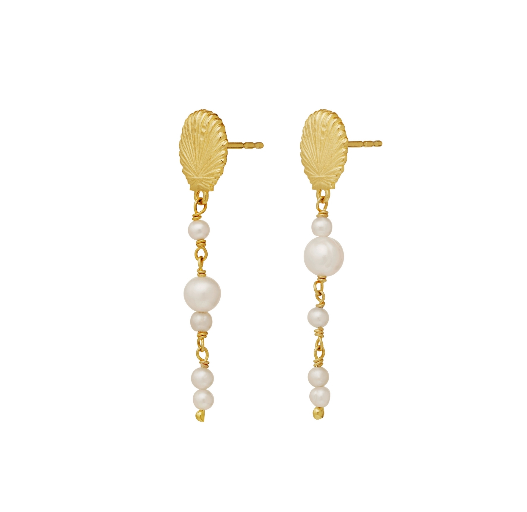 Marylyn Earrings - Kullanvärinen, Valkoinen