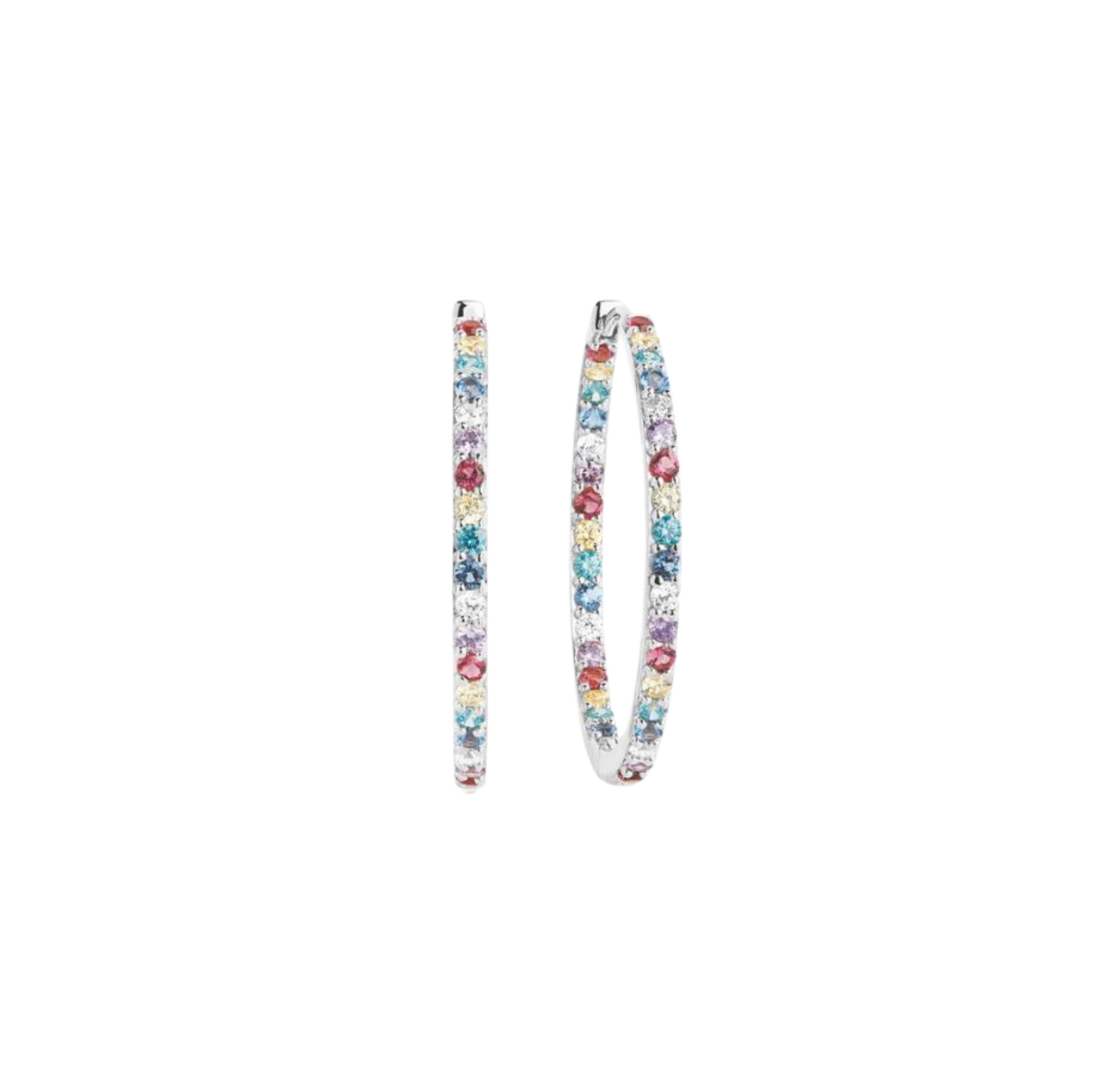 Bovalino Color Earrings - Couleur argent, Pourpre, Jaune, Rouge, Blanc, Turquoise, Bleu