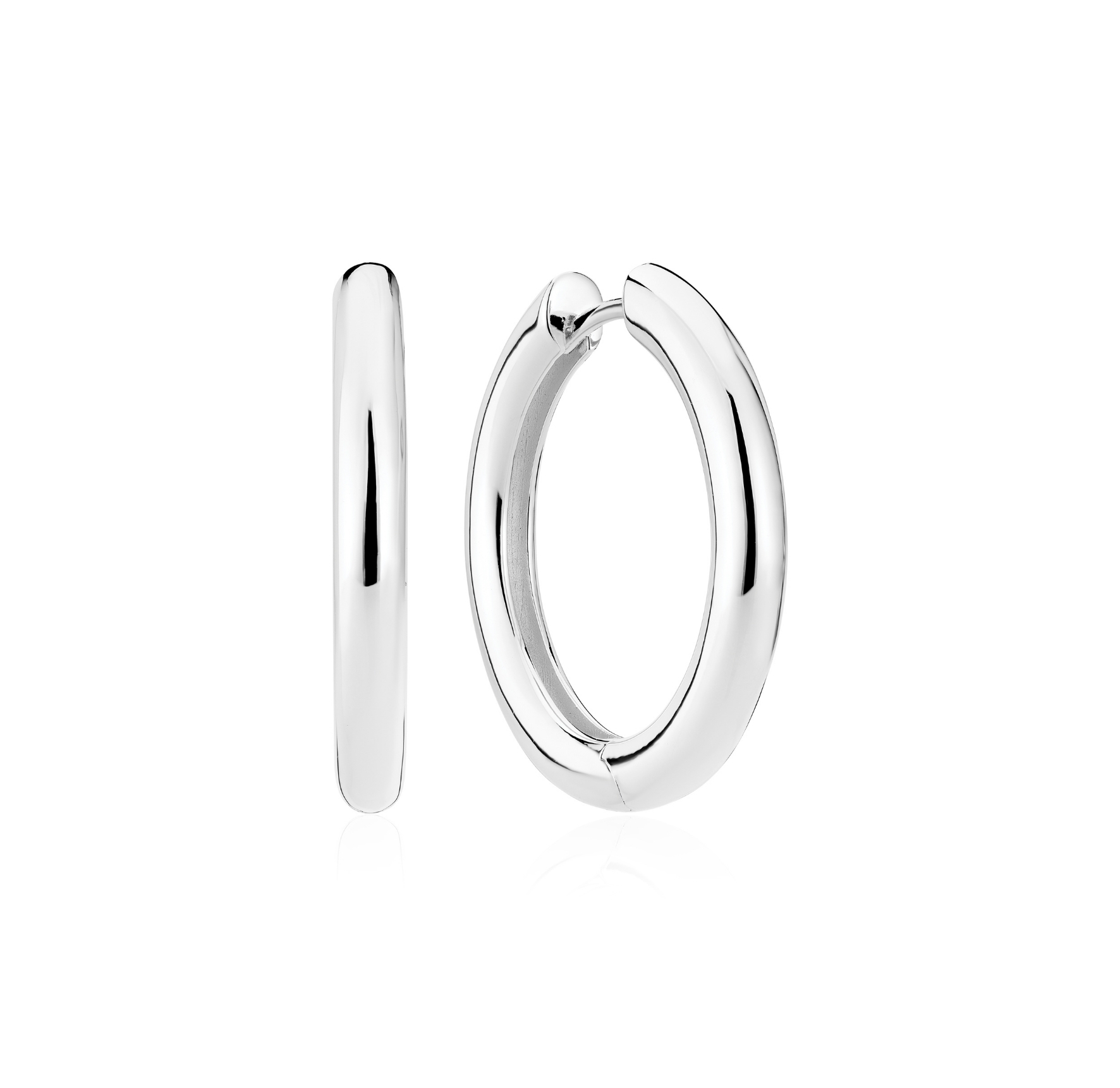 Carrara Pianura Grande Earrings - Couleur argent
