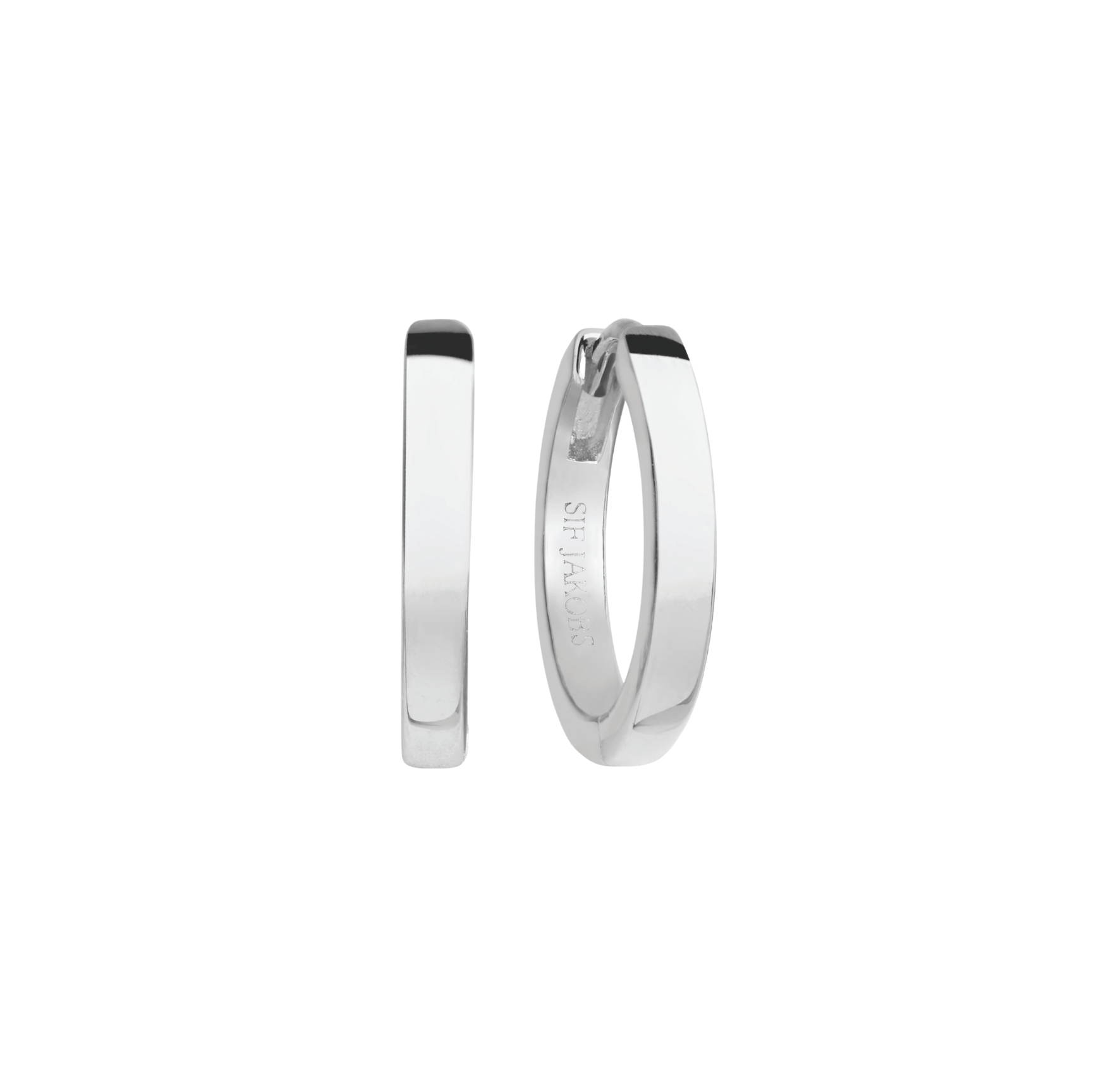 Ellera Medio Pianura Earrings - Couleur argent