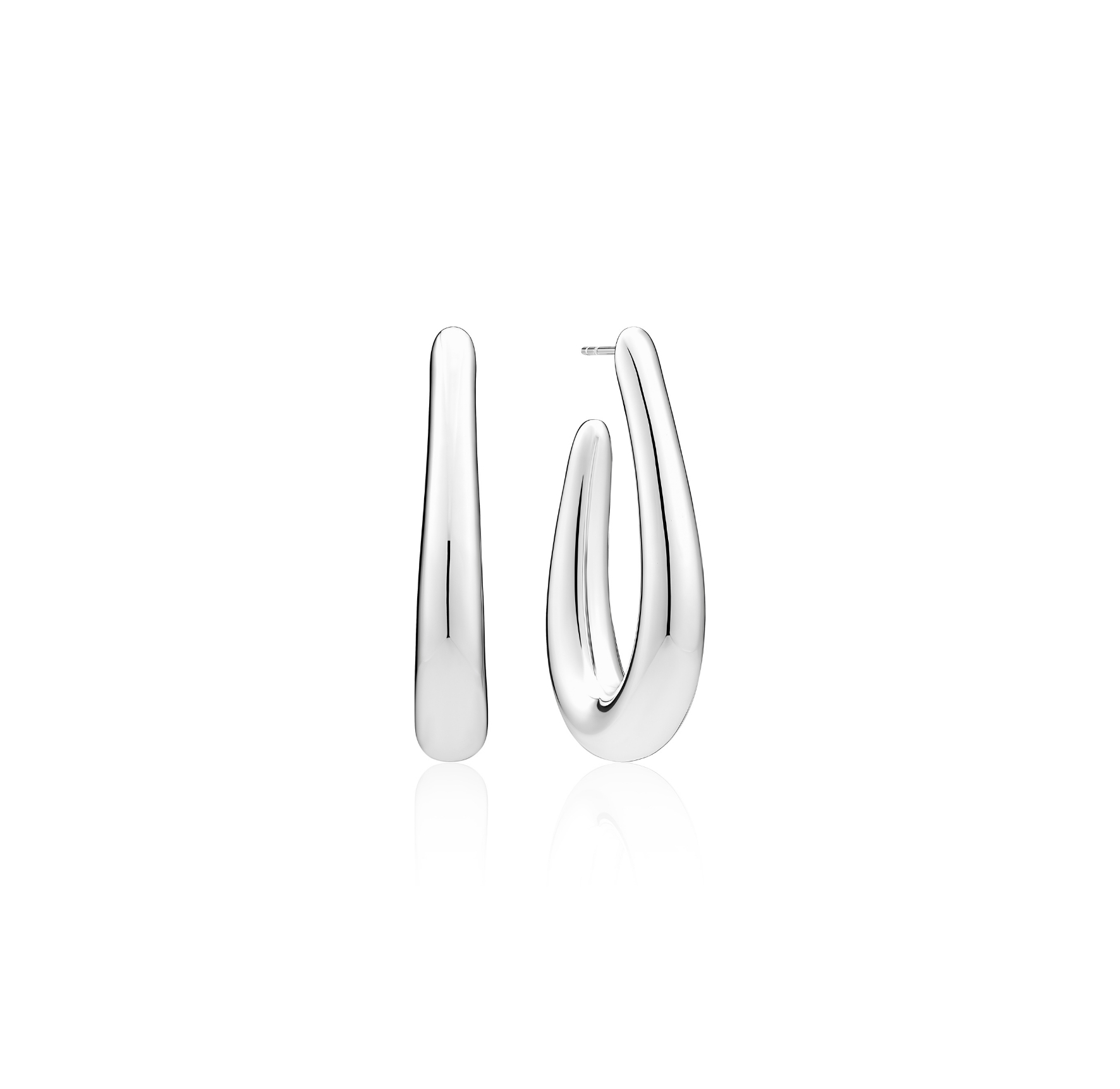 Goccia Pianura Piccolo Earrings - Couleur argent