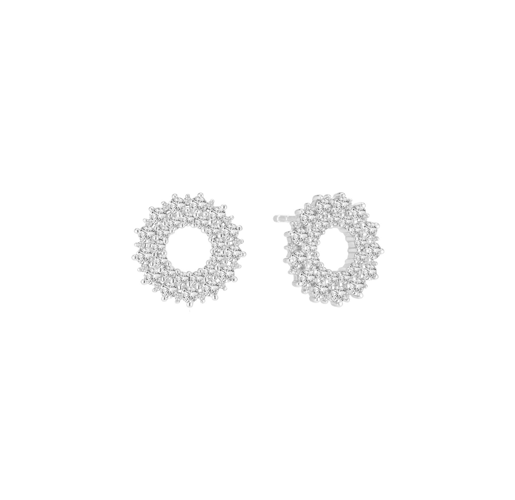 Livigno Earrings - Couleur argent, Blanc