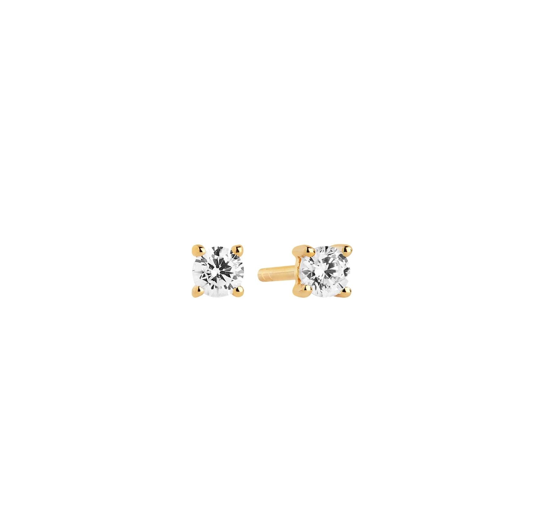 Princess Piccolo Earrings - Couleur or, Blanc
