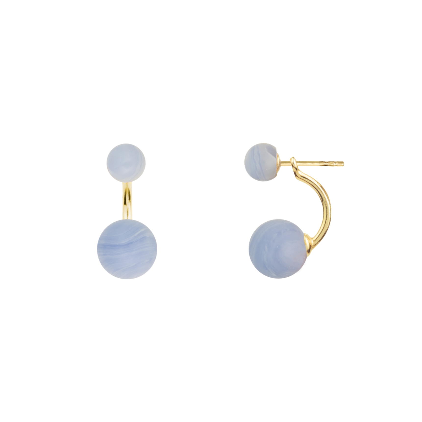 Arch Earrings Lace Agate