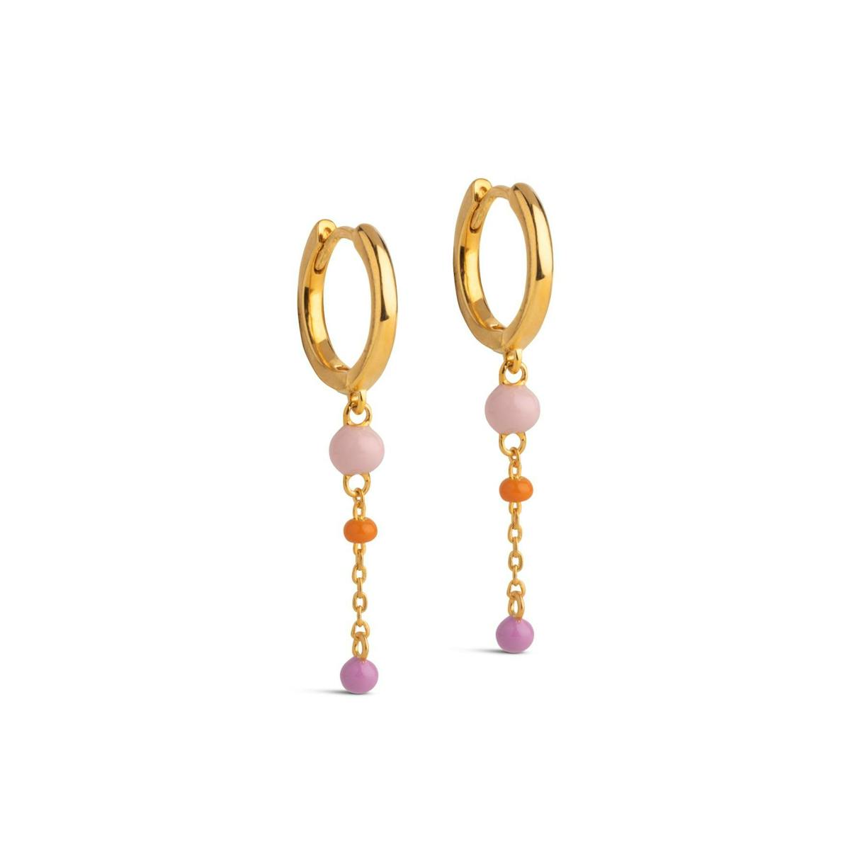 Lola Bold Hoops Blush