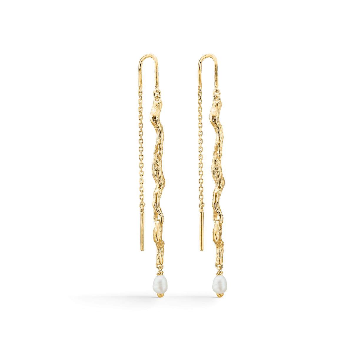 Tangled Pearl Earchains