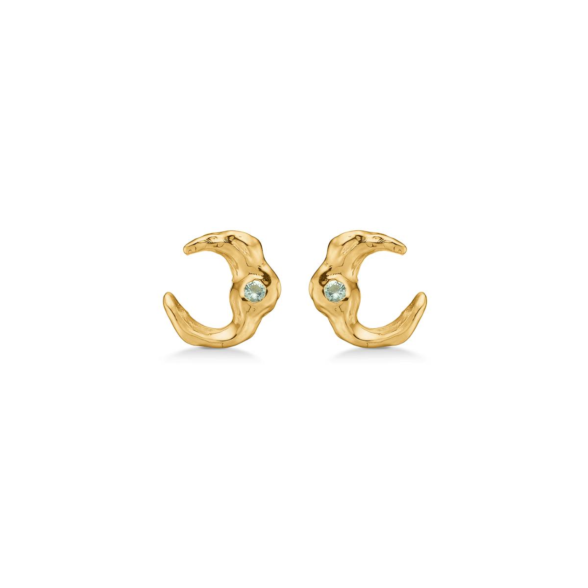 Lunar Green Zircon Earsticks