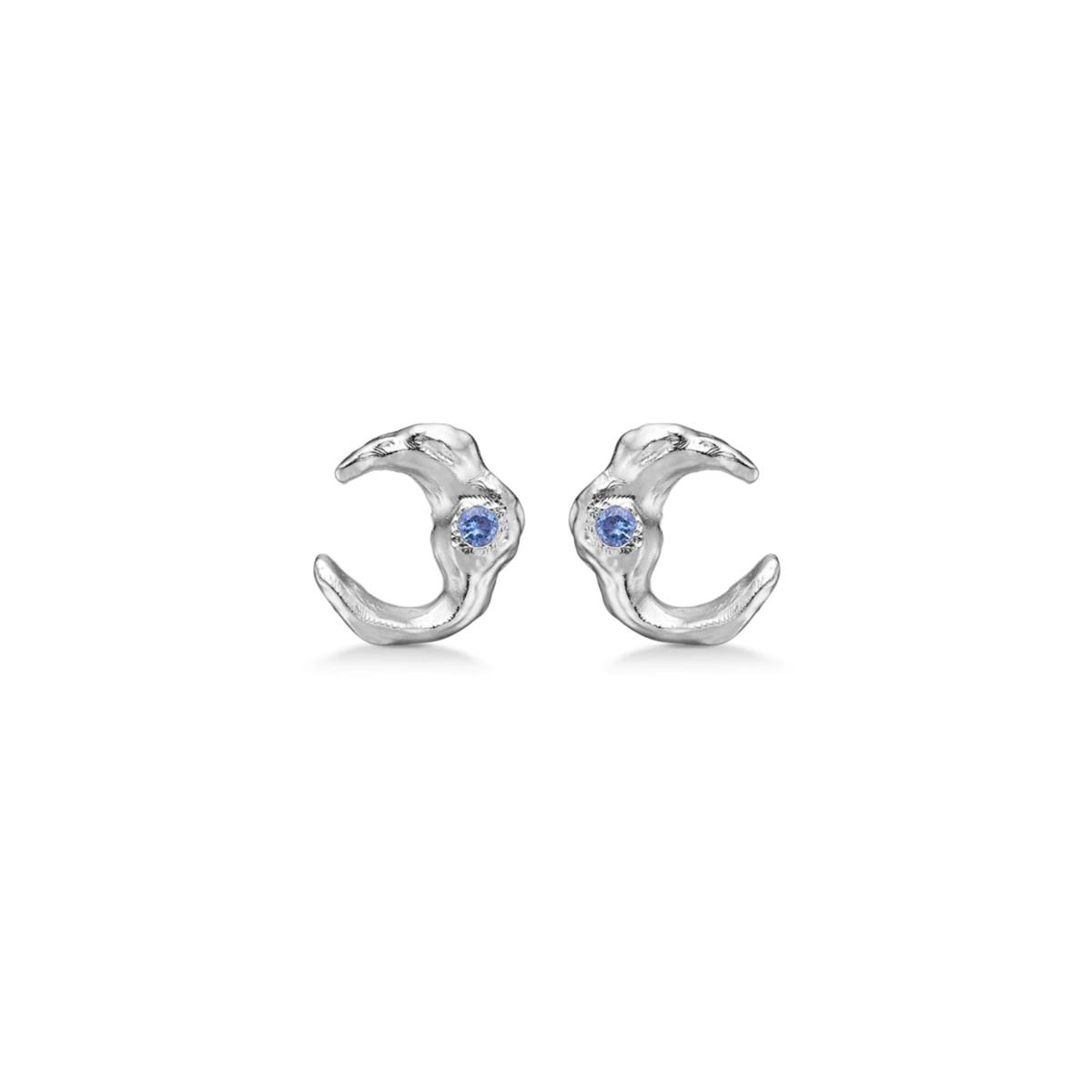 Lunar Blue Zircon Earsticks