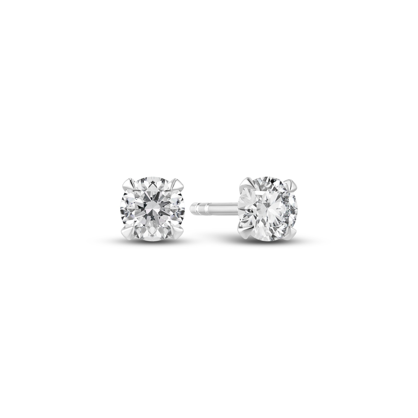 Venice Piccolo Earrings 0.22 ct - Hopeanvärinen, Valkoinen