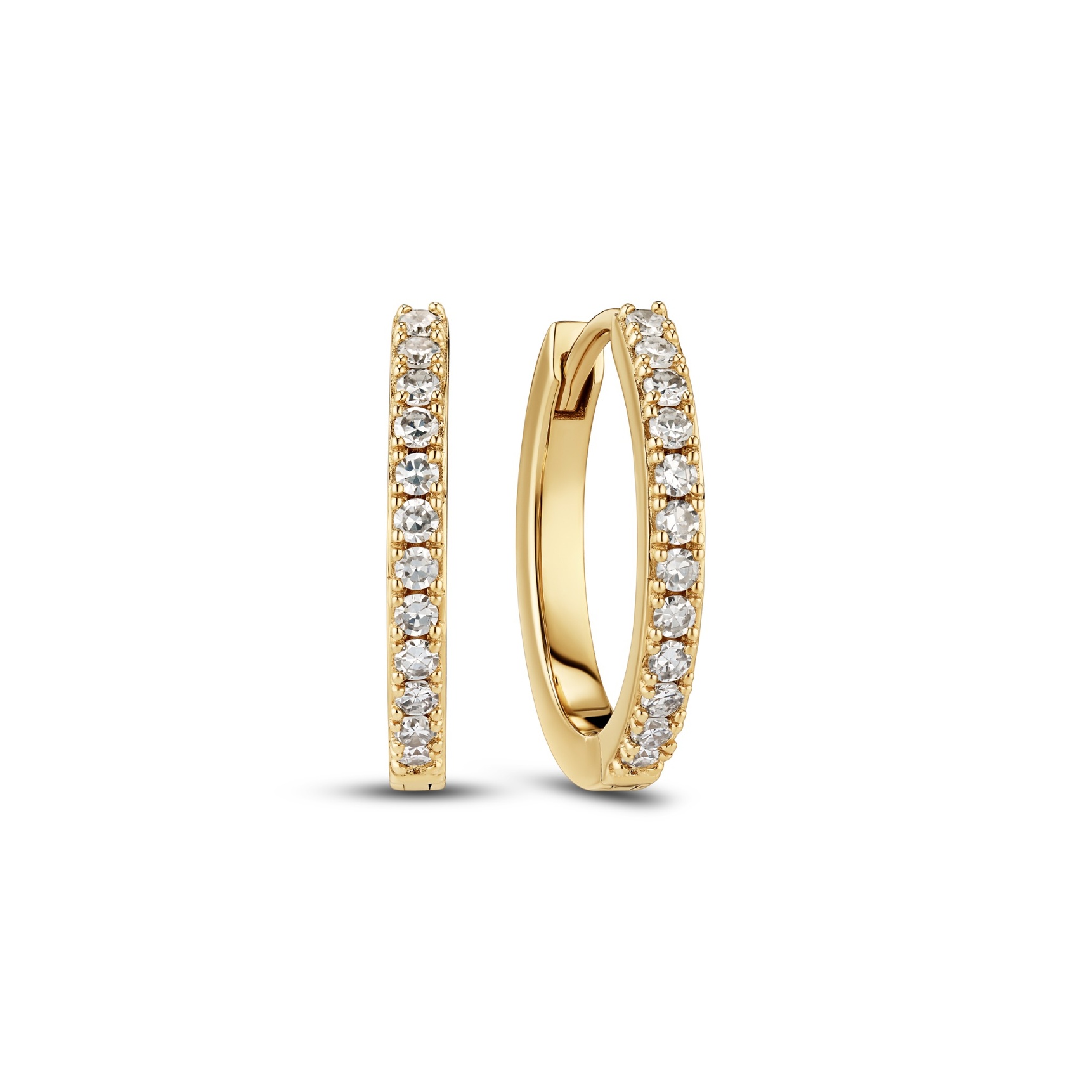 Alba Medio Earrings 0.24 ct - Kullanvärinen, Valkoinen