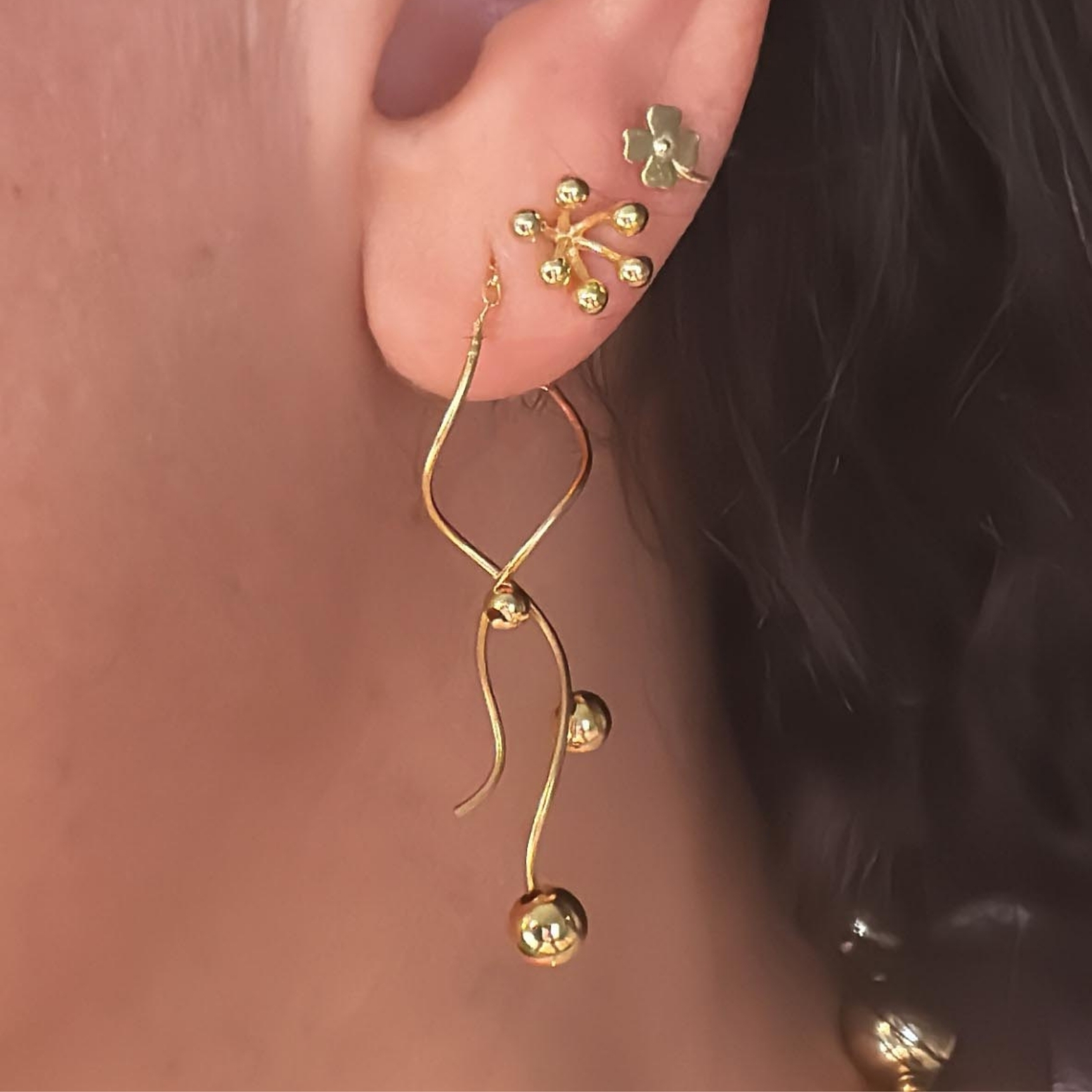 Angelina Small Gold Earrings