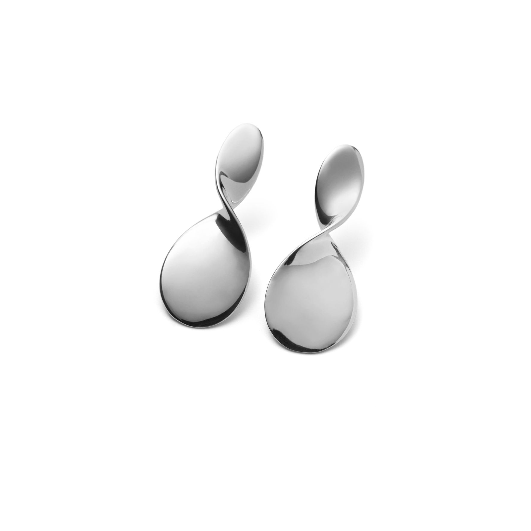 La Pausa Earrings - Hopeanvärinen