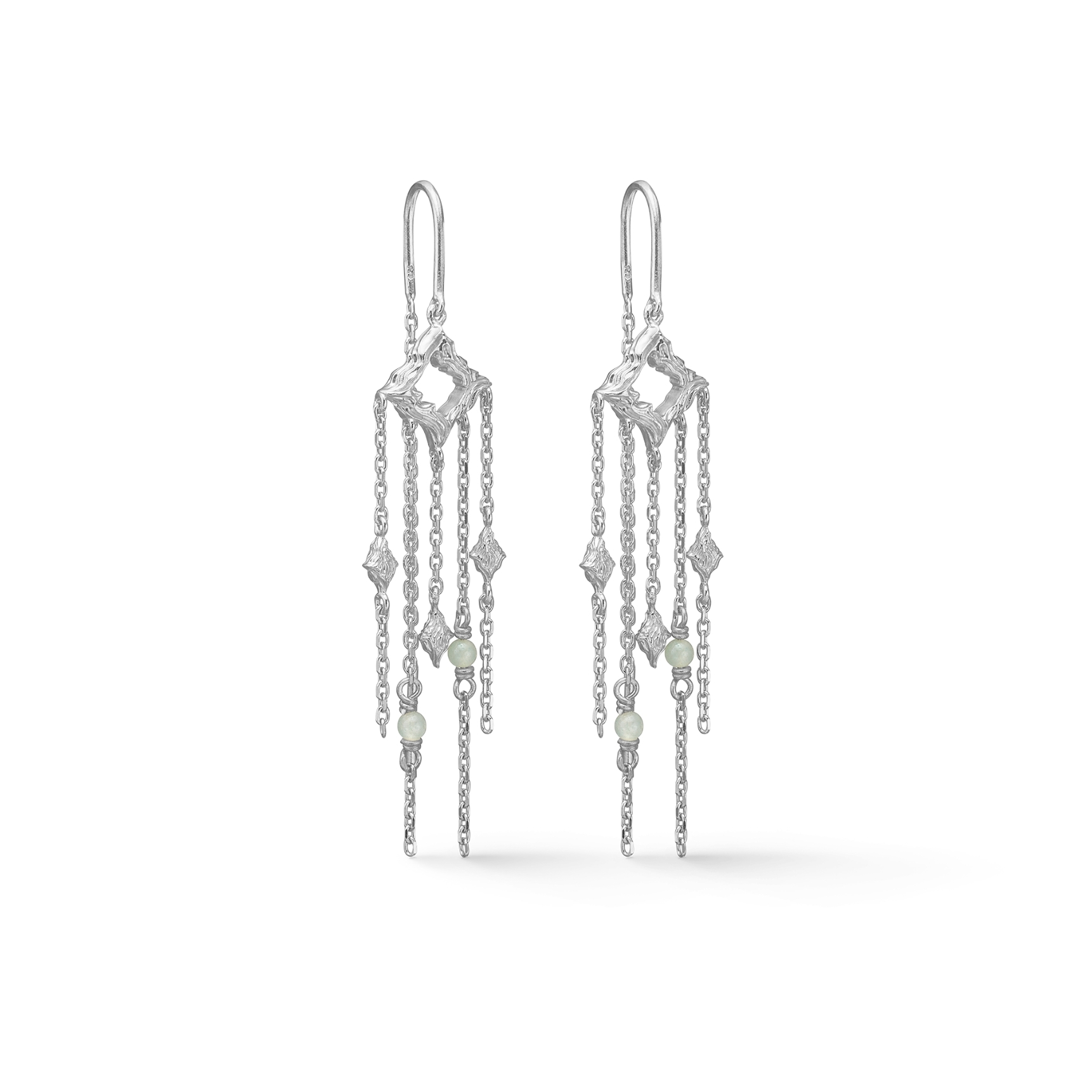 Peak Earrings - Hopeanvärinen, Turkoosi
