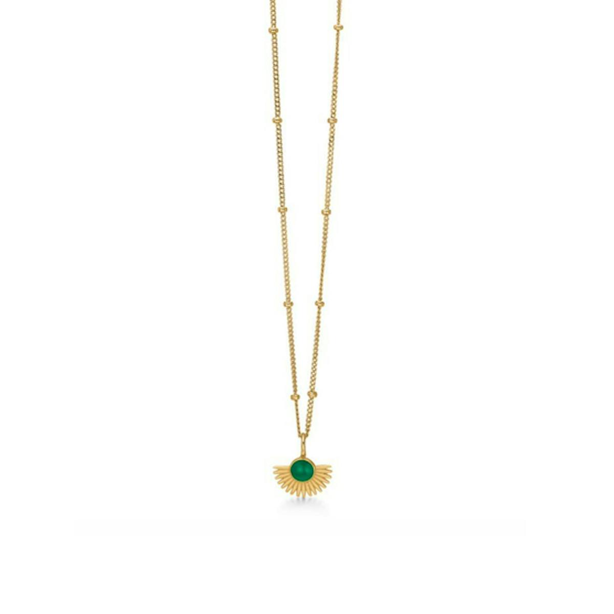 Soleil necklace Petrol Green