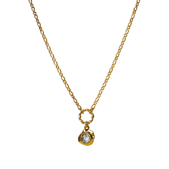 Dorith necklace - Kullanvärinen, Valkoinen