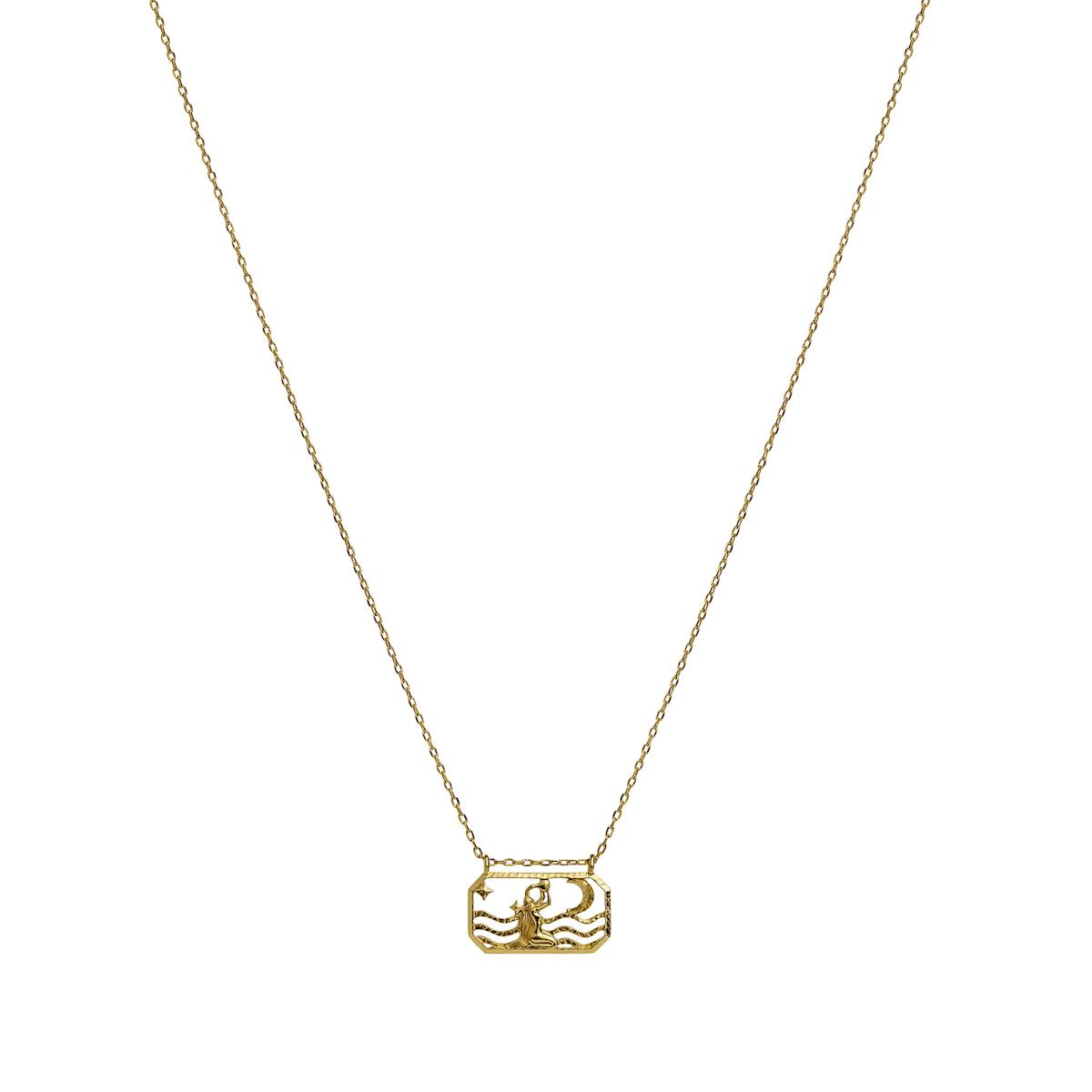 Zodiac Aquarius Necklace (Maanesten)