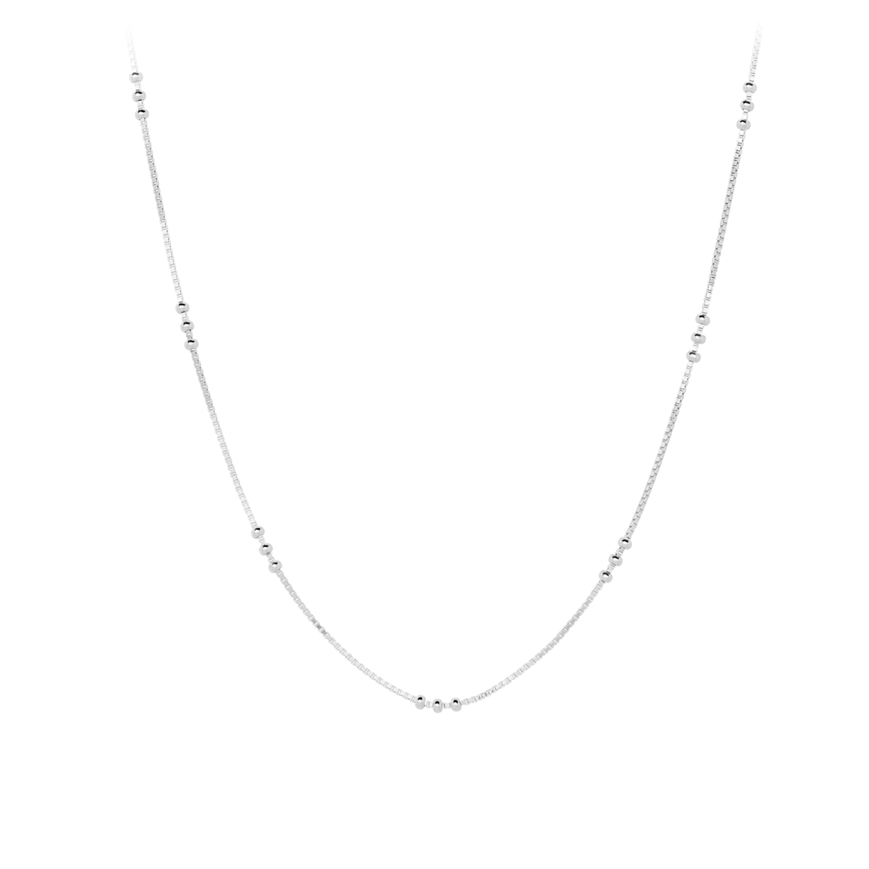 Eva Necklace - Hopeanvärinen