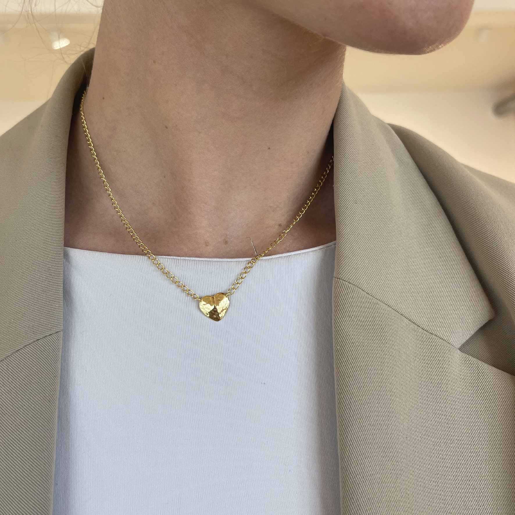 Bruised Heart Necklace