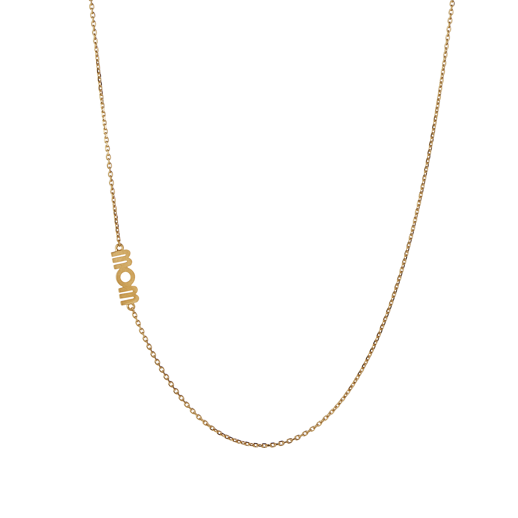 Wow Mom Necklace - Couleur or