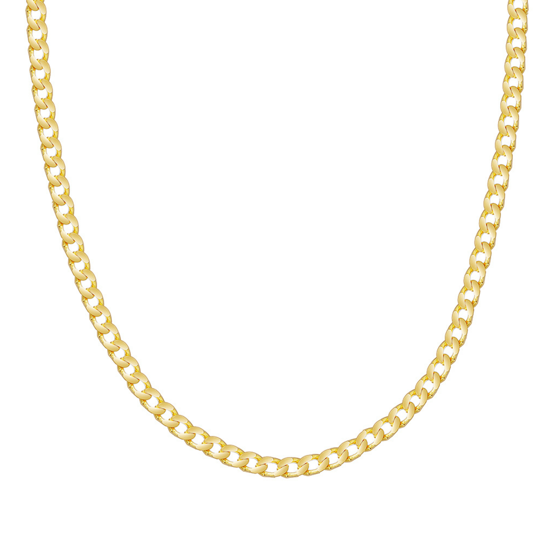 Line Panzer Necklace - Gold color