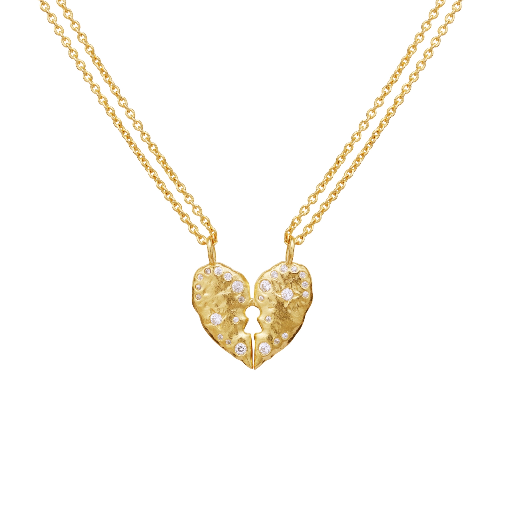 Keeper Necklace - Kullanvärinen, Valkoinen