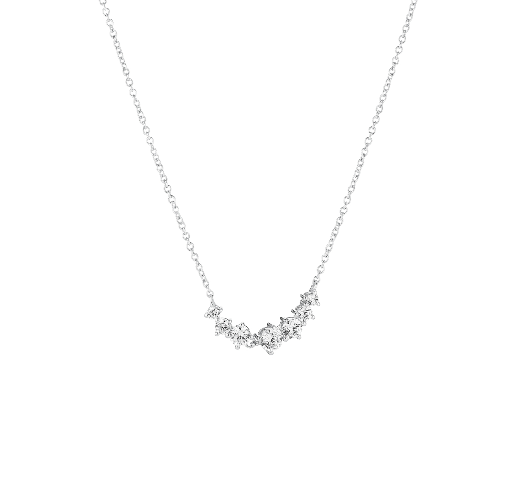 Belluno Necklace - Couleur argent, Blanc