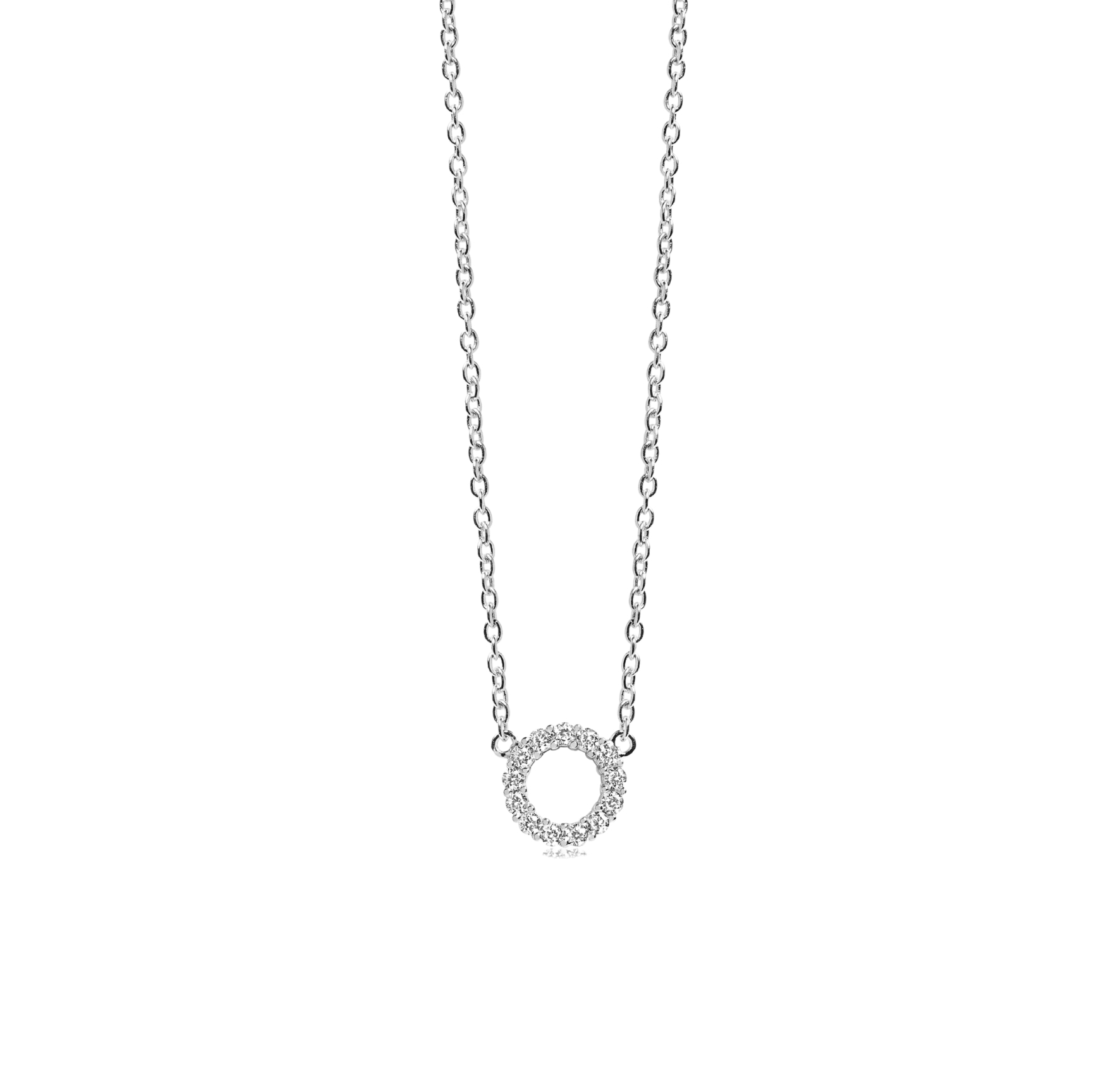 Biella Piccolo Necklace - Couleur argent, Blanc