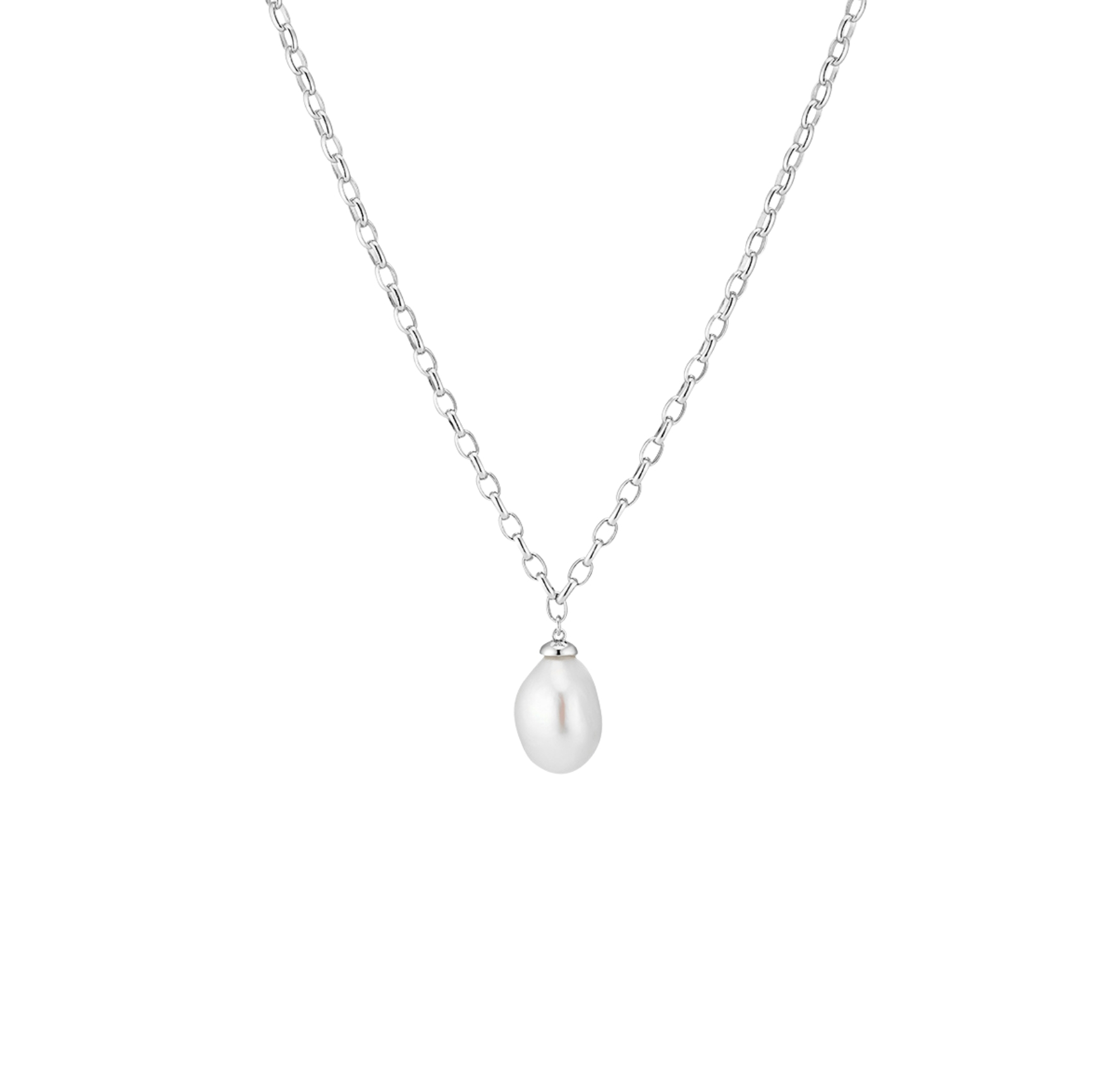 Padua Uno Necklace - Couleur argent, Blanc