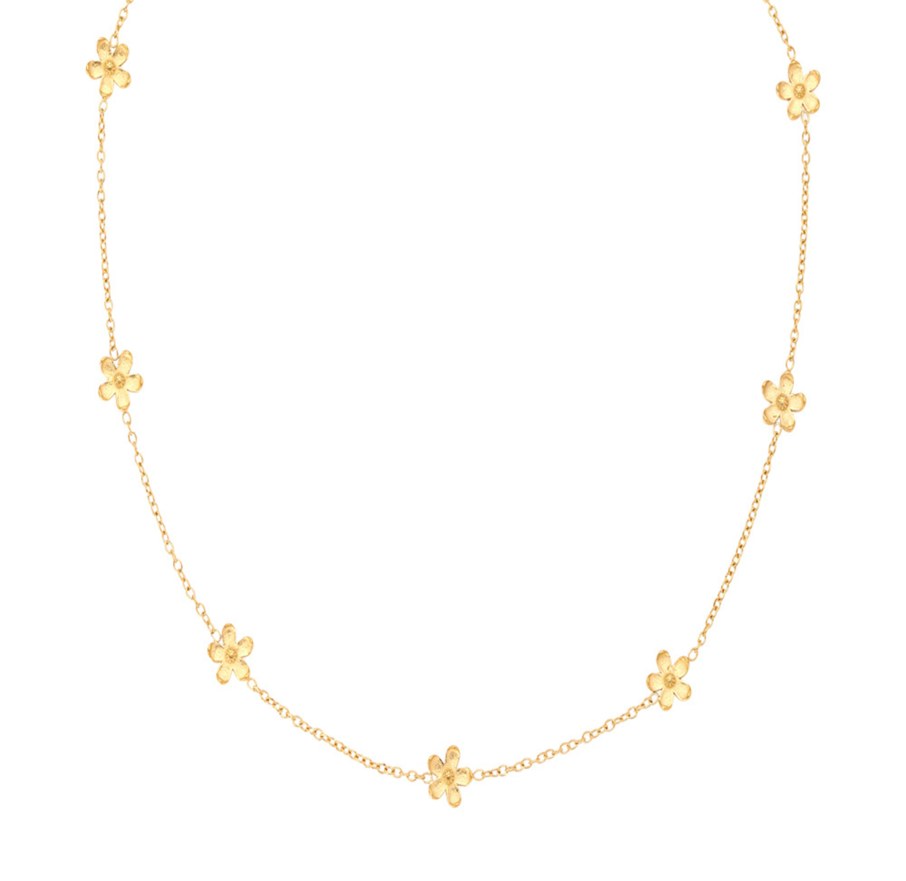 Camellia Necklace - Gullfarge