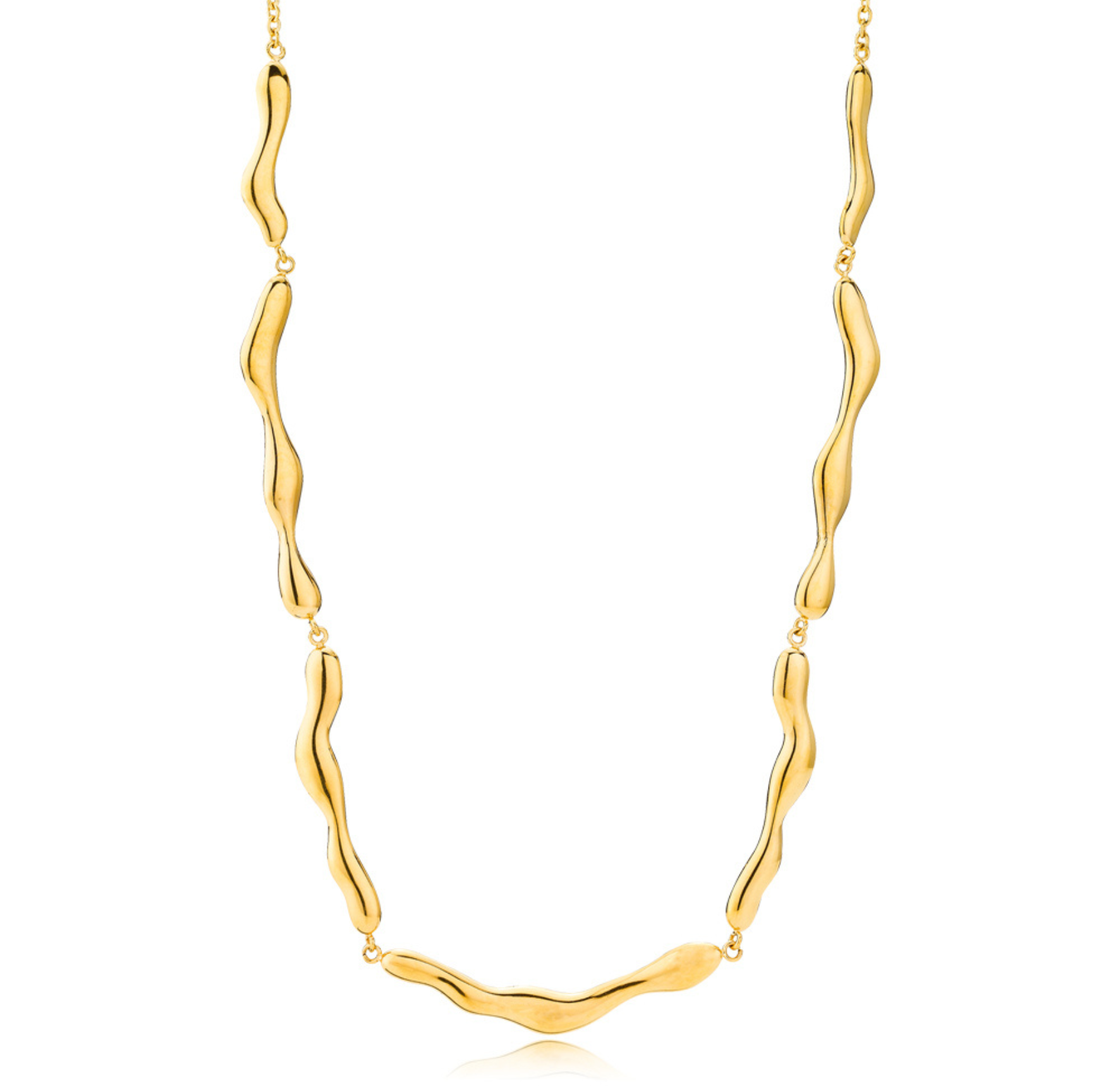 Wavy Necklace - Kullanvärinen