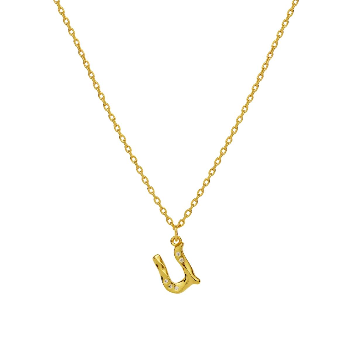 Alphabet Necklace U