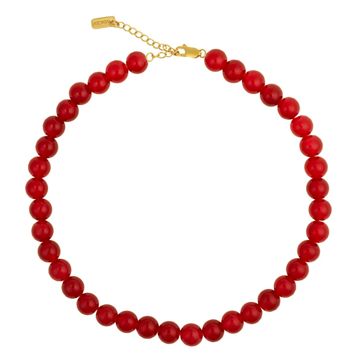 Candy Coral Berry Medium Necklace