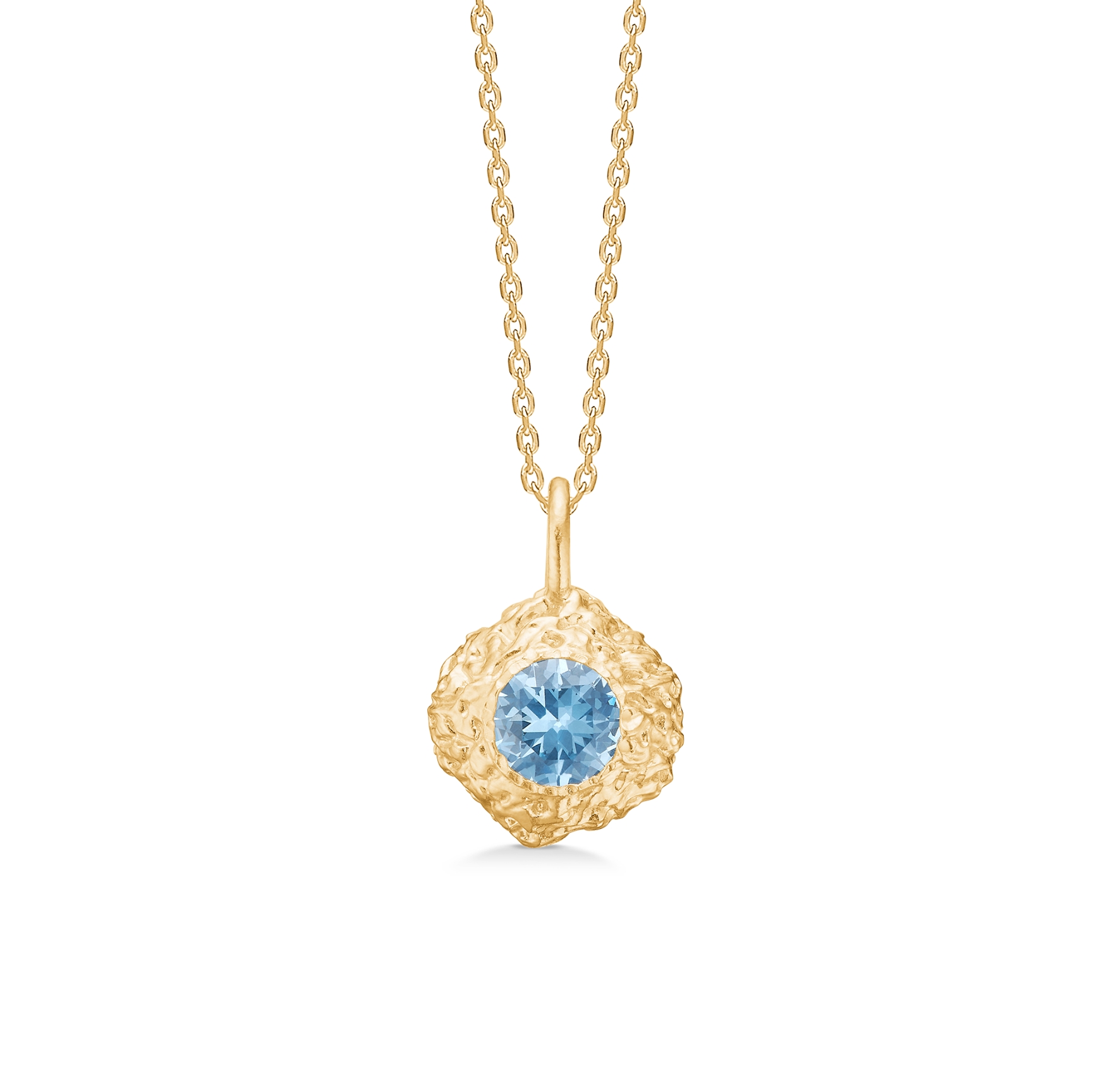 Wild Cliff Blue Zircon Necklace
