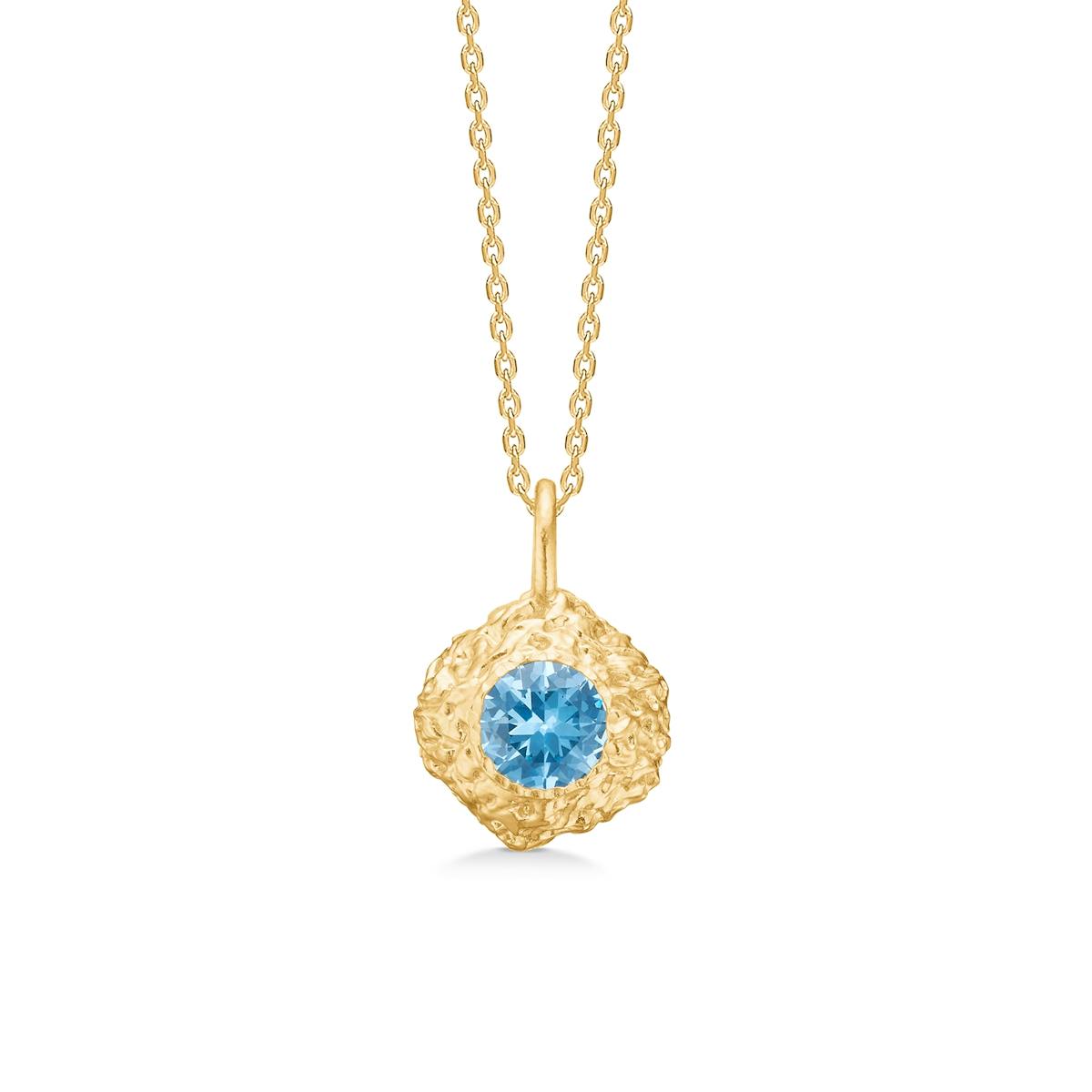 Wild Cliff Blue Zircon Necklace