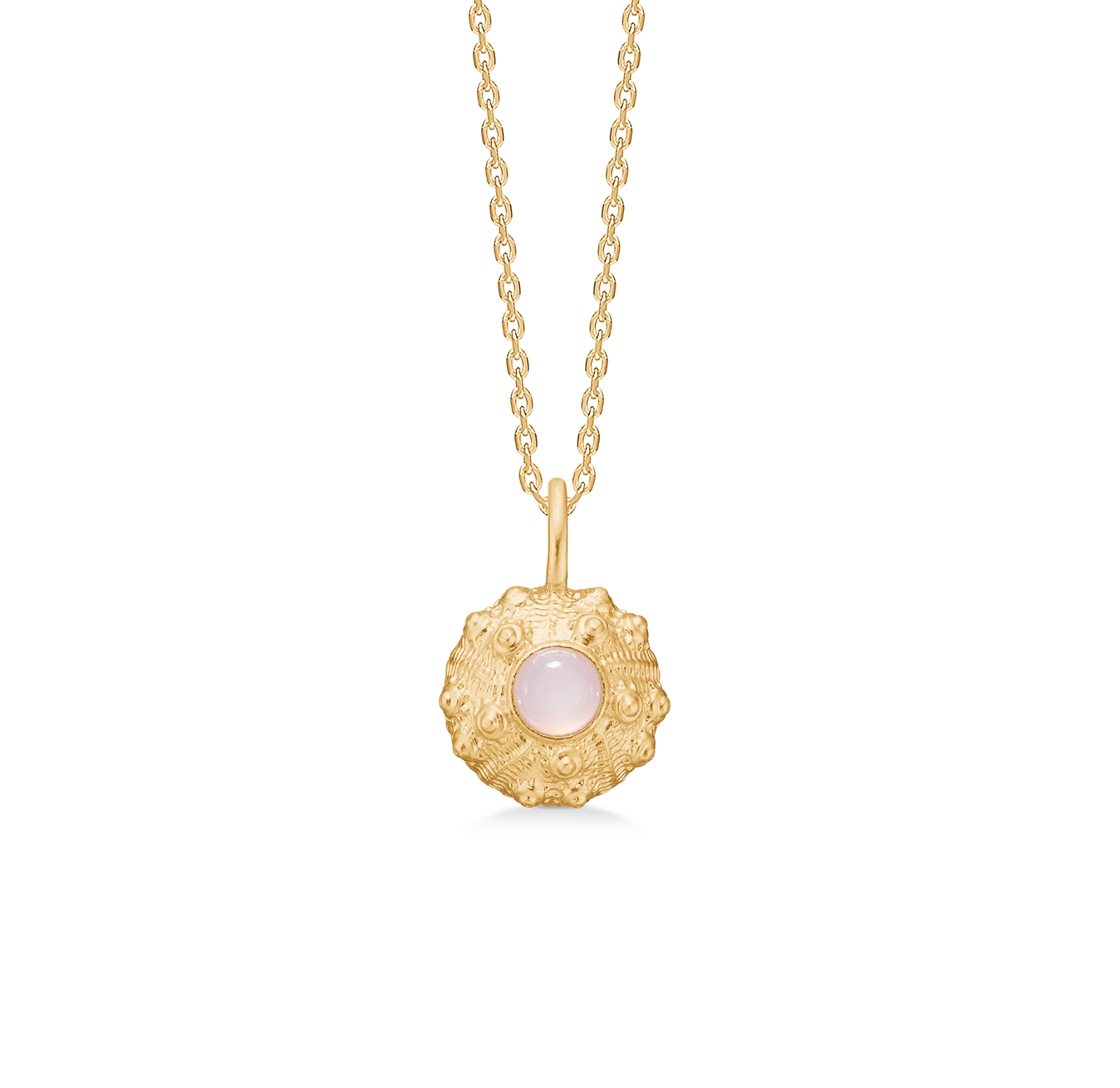 Urchin Elegance Rosa Zircon Necklace