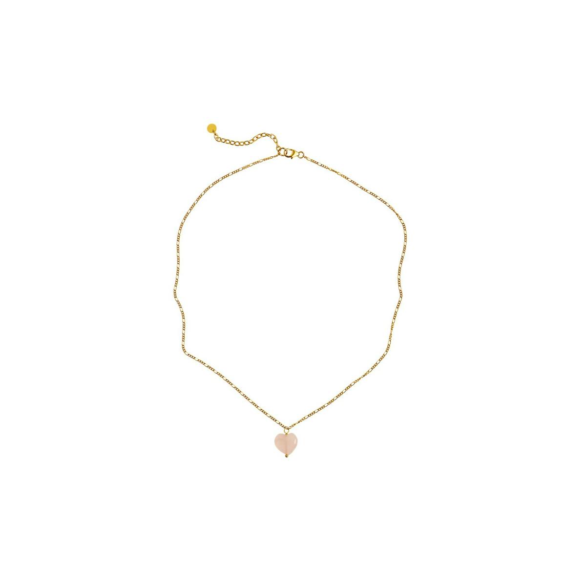 Amour Necklace Rose Quartz