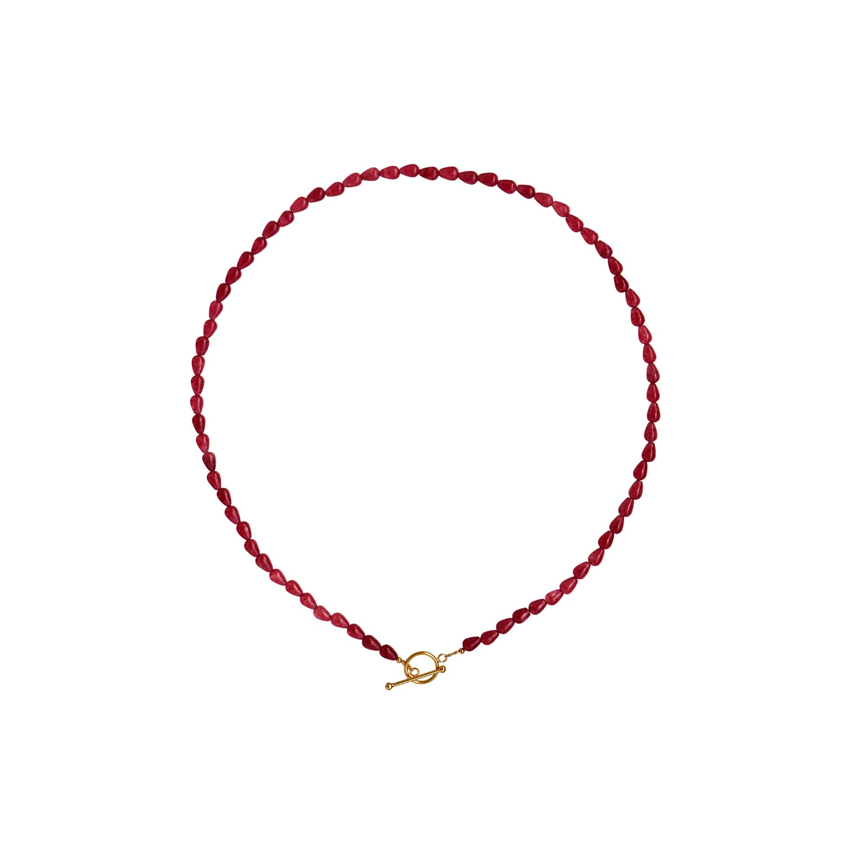 Love Drop Necklace Burgundy