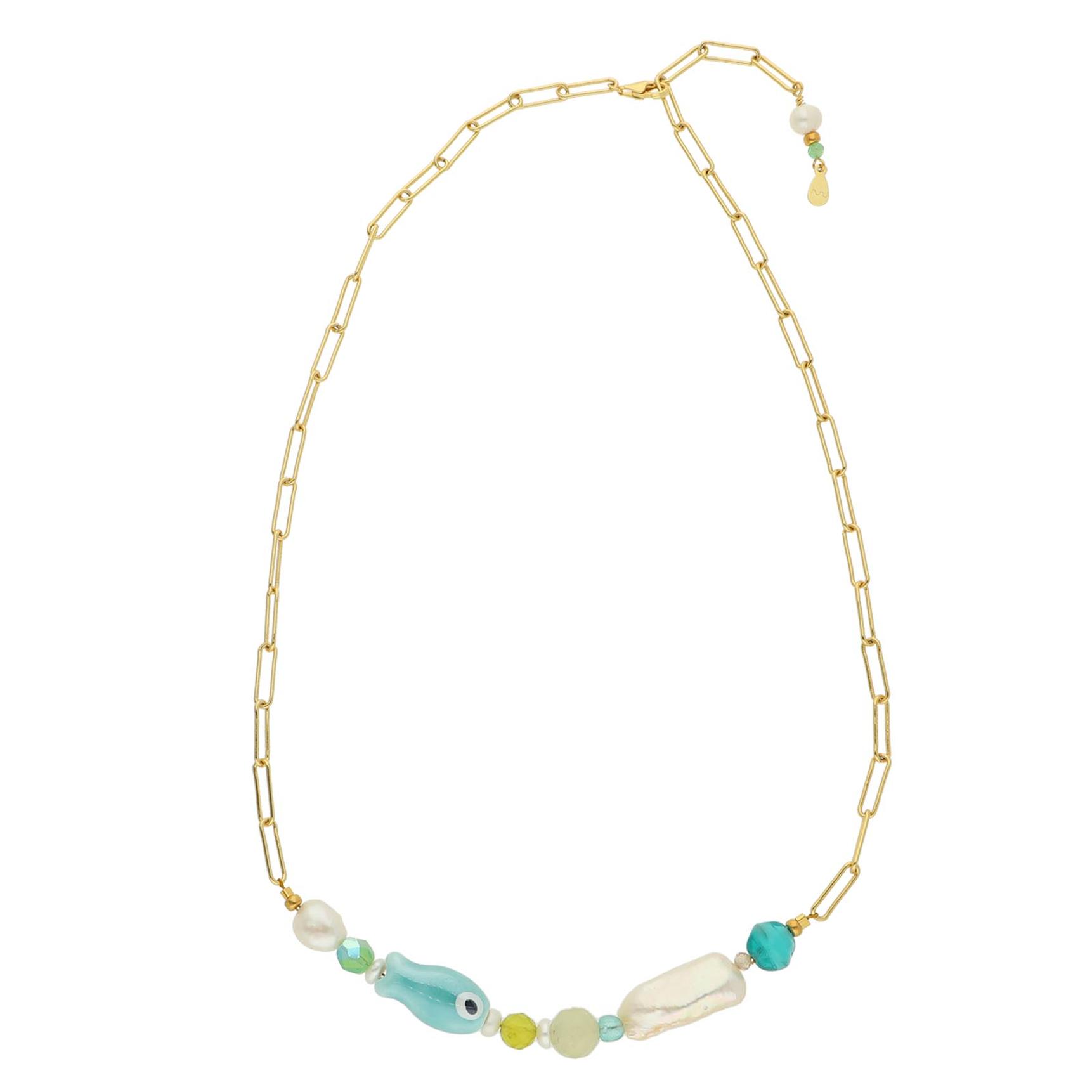 Monaco Green Multi Necklace