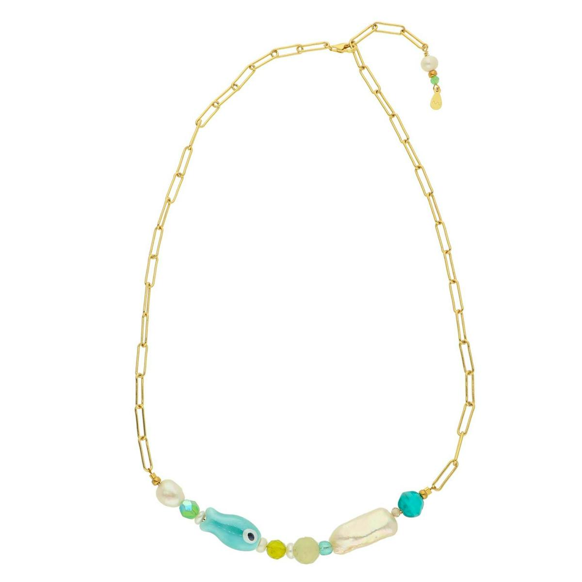 Monaco Green Multi Necklace