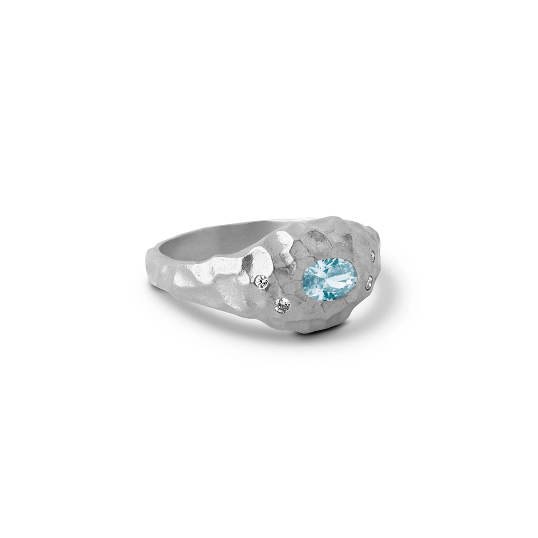 Leia Ring Clear Blue/Clear