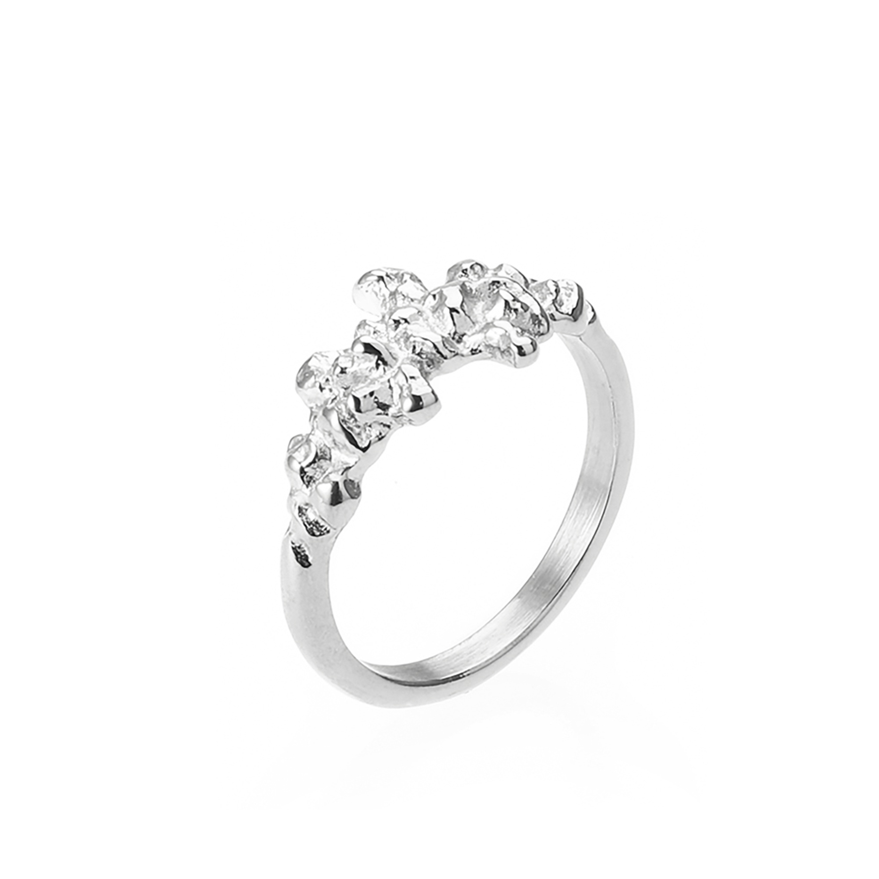 Xenia x Sistie 2nd Small Ring - Hopeanvärinen