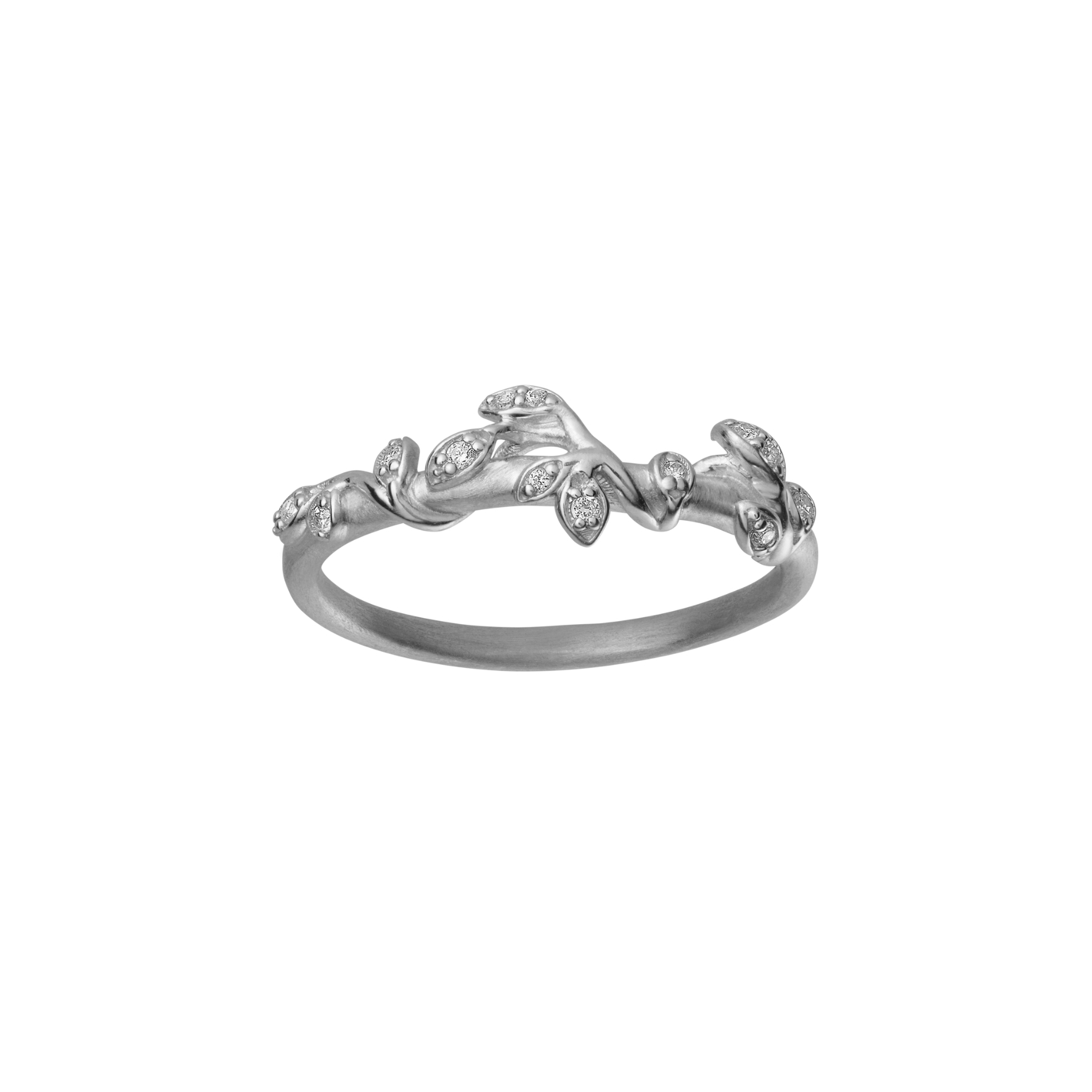 Jungle Ivy Sparkle Ring - Silberfarbe, Weiß