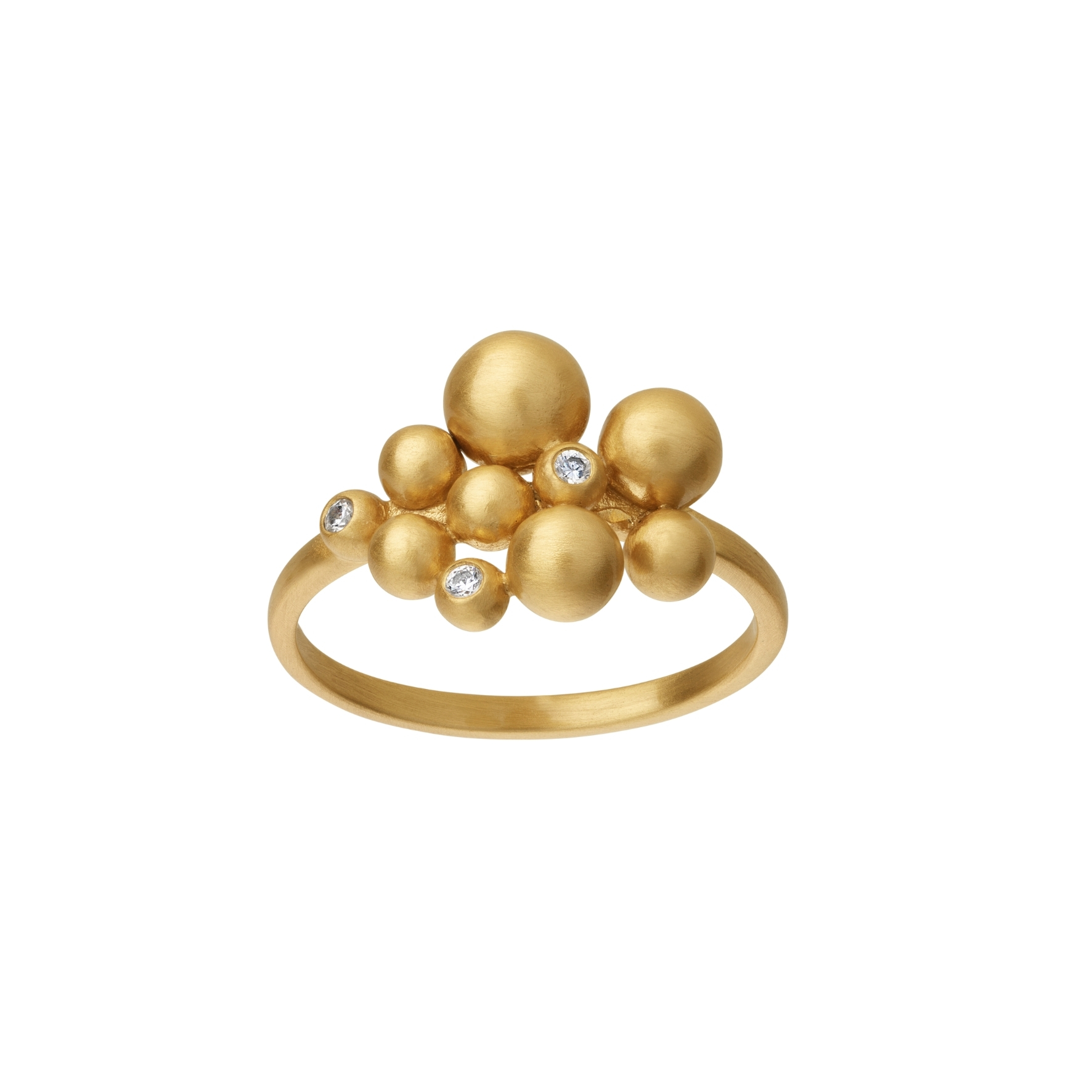 Pebbles Ring - Kullanvärinen, Valkoinen